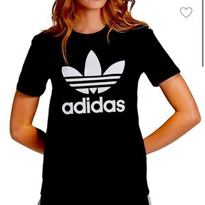 Black adidas tee
